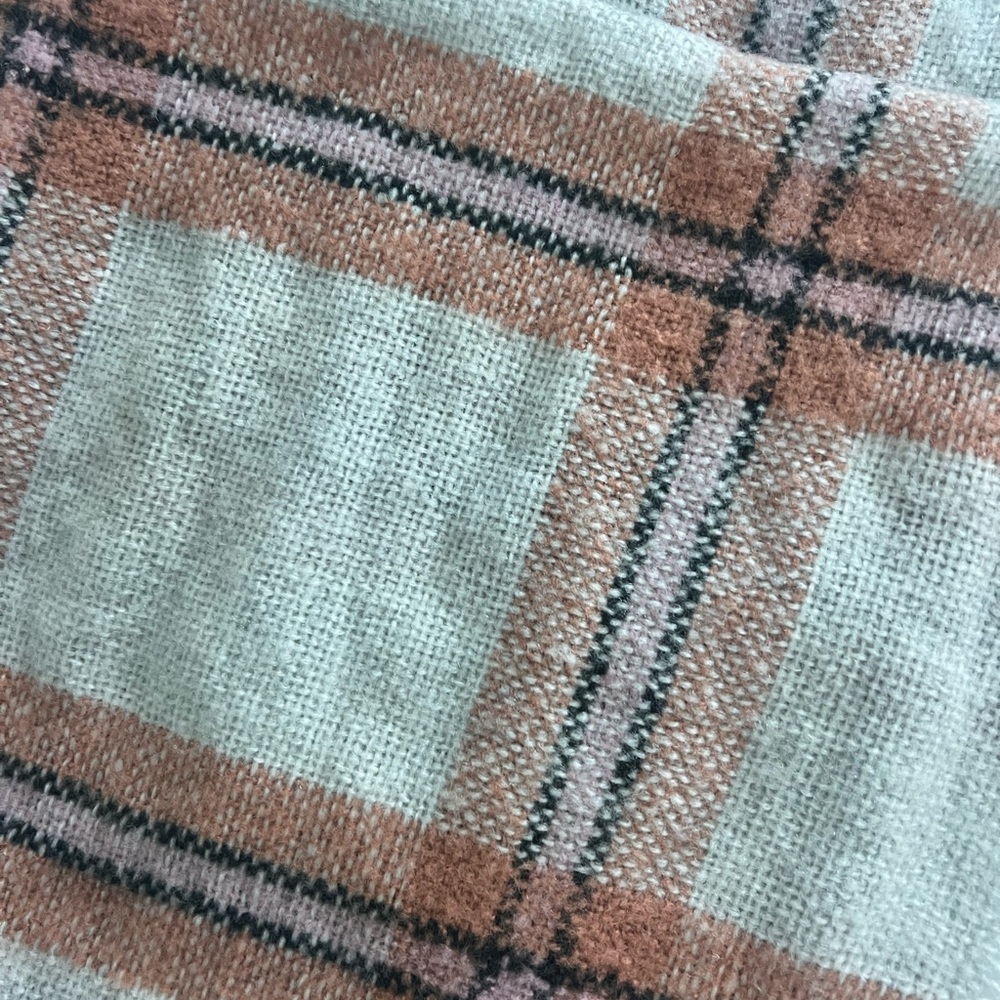 Plaid Fringe Scarf - Picture 3 of 4